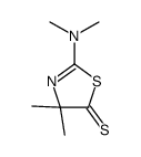 2-(dimethylamino)-4,4-dimethyl-1,3-thiazole-5-thione结构式