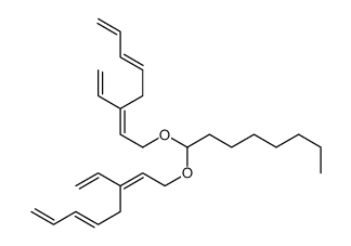 6-ethenyl-8-[1-(3-ethenylocta-2,5,7-trienoxy)octoxy]octa-1,3,6-triene结构式