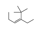 3-ethyl-2,2-dimethylhex-3-ene Structure