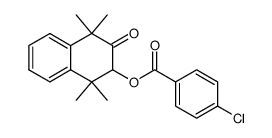 4-Chloro-benzoic acid 1,1,4,4-tetramethyl-3-oxo-1,2,3,4-tetrahydro-naphthalen-2-yl ester Structure
