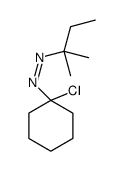 (1-chlorocyclohexyl)-(2-methylbutan-2-yl)diazene结构式