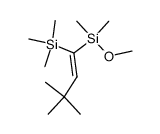 (E)-1-(Methoxy-dimethyl-silanyl)-3,3-dimethyl-1-trimethylsilanyl-but-1-ene Structure