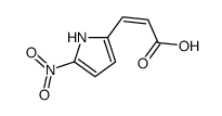 3-(5-nitro-1H-pyrrol-2-yl)prop-2-enoic acid结构式