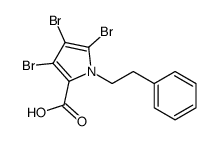 3,4,5-tribromo-1-(2-phenylethyl)pyrrole-2-carboxylic acid Structure
