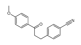 4-[3-(4-methoxyphenyl)-3-oxopropyl]benzonitrile结构式