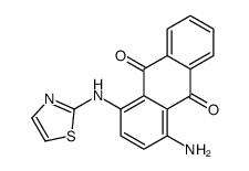 1-amino-4-(1,3-thiazol-2-ylamino)anthracene-9,10-dione结构式