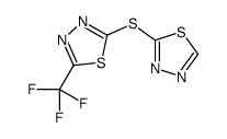 2-(1,3,4-thiadiazol-2-ylsulfanyl)-5-(trifluoromethyl)-1,3,4-thiadiazole结构式