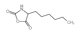 2,5-Oxazolidinedione,4-hexyl- Structure