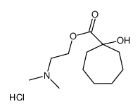 2-(dimethylamino)ethyl 1-hydroxycycloheptane-1-carboxylate,hydrochloride Structure