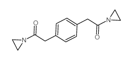 1-aziridin-1-yl-2-[4-(2-aziridin-1-yl-2-oxo-ethyl)phenyl]ethanone结构式