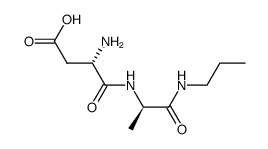 L-aspartyl-D-alanine n-propylamide结构式