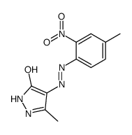 2,4-dihydro-5-methyl-4-[(4-methyl-2-nitrophenyl)azo]-3H-pyrazol-3-one Structure