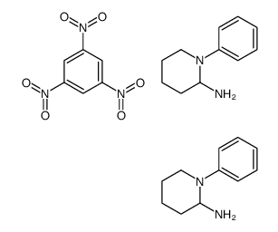 1-phenylpiperidin-2-amine,1,3,5-trinitrobenzene Structure