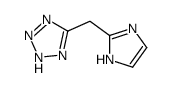 5-(1H-imidazol-2-ylmethyl)-2H-tetrazole结构式