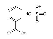 pyridine-3-carboxylic acid,sulfuric acid Structure