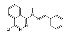 N-[(E)-benzylideneamino]-4-chloro-N-methylphthalazin-1-amine结构式