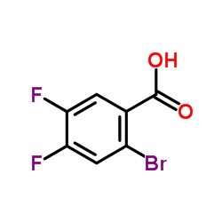 2-溴-4,5-二氟苯甲酸结构式