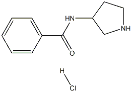 N-(吡咯烷-3-基)苯甲酰胺盐酸盐结构式