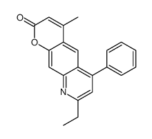 8-ethyl-4-methyl-6-phenylpyrano[3,2-g]quinolin-2-one Structure