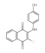 1,4-Naphthalenedione,2-chloro-3-[(4-hydroxyphenyl)amino]- structure