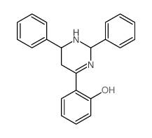 Phenol,2-(1,2,5,6-tetrahydro-2,6-diphenyl-4-pyrimidinyl)- Structure