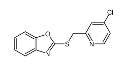 2-[(4-chloropyridin-2-yl)methylsulfanyl]-1,3-benzoxazole Structure