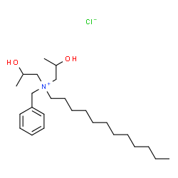 benzyldodecylbis(2-hydroxypropyl)ammonium chloride Structure