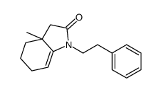 3a-methyl-1-(2-phenylethyl)-3,4,5,6-tetrahydroindol-2-one Structure