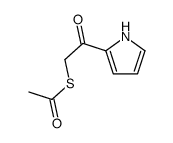 S-[2-oxo-2-(1H-pyrrol-2-yl)ethyl] ethanethioate结构式