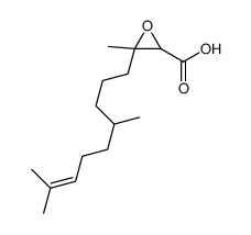 3-(4,8-dimethylnon-7-enyl)-3-methyloxirane-2-carboxylic acid结构式