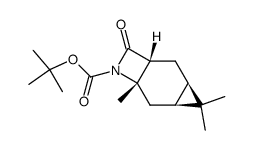 tert-butyl (1R,3R,5S,7S)-4,4,7-trimethyl-9-oxo-8-azatricyclo[5.2.0.03,5]nonane-8-carboxylate结构式