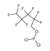 1H,1H,5H-octafluoropentyl phosphoro dichloridite结构式