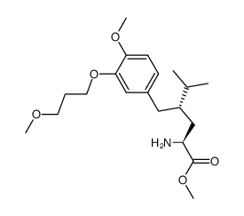 methyl (2S,4S)-2-amino-4-[4-methoxy-3-(3-methoxypropoxy)benzyl]-5-methylhexanoate Structure