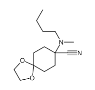 8-[butyl(methyl)amino]-1,4-dioxaspiro[4.5]decane-8-carbonitrile Structure