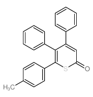 2H-Thiopyran-2-one,6-(4-methylphenyl)-4,5-diphenyl-结构式