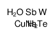 antimony,copper,iron,molybdenum,oxotungsten,sodium,tellurium Structure