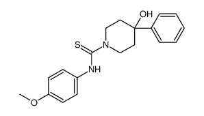 4-hydroxy-N-(4-methoxyphenyl)-4-phenylpiperidine-1-carbothioamide Structure