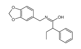 N-(1,3-benzodioxol-5-ylmethyl)-2-phenylbutanamide Structure