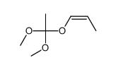 1-Propene, 1-(1,1-dimethoxyethoxy)-, (Z)-结构式