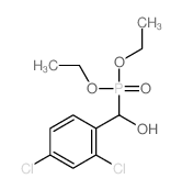 Phosphonic acid,P-[(2,4-dichlorophenyl)hydroxymethyl]-, diethyl ester结构式