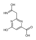 2-(2-amino-2-oxoethyl)-4-oxo-1H-pyrimidine-6-carboxylic acid结构式