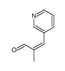2-methyl-3-pyridin-3-ylprop-2-enal结构式