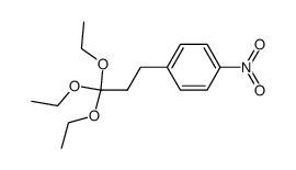 1-(p-Nitrophenyl)-3,3,3-triaethoxypropan结构式