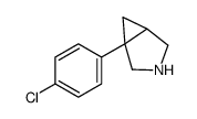 1-(4-chlorophenyl)-3-azabicyclo[3.1.0]hexane结构式