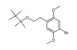 [2-(4-bromo-2,5-dimethoxyphenyl)ethoxy]-tert-butyldimethylsilane结构式