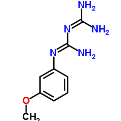 2-[N-(3-methoxyphenyl)carbamimidoyl]guanidine Structure