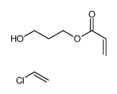 chloroethene,3-hydroxypropyl prop-2-enoate Structure