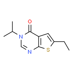 Thieno[2,3-d]pyrimidin-4(3H)-one, 6-ethyl-3-(1-methylethyl)- (9CI) Structure