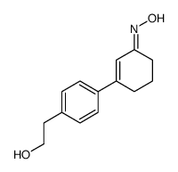 2-[4-[(3E)-3-hydroxyiminocyclohexen-1-yl]phenyl]ethanol Structure