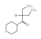 1-Butanone,2-bromo-2-ethyl-1-(4-morpholinyl)-结构式